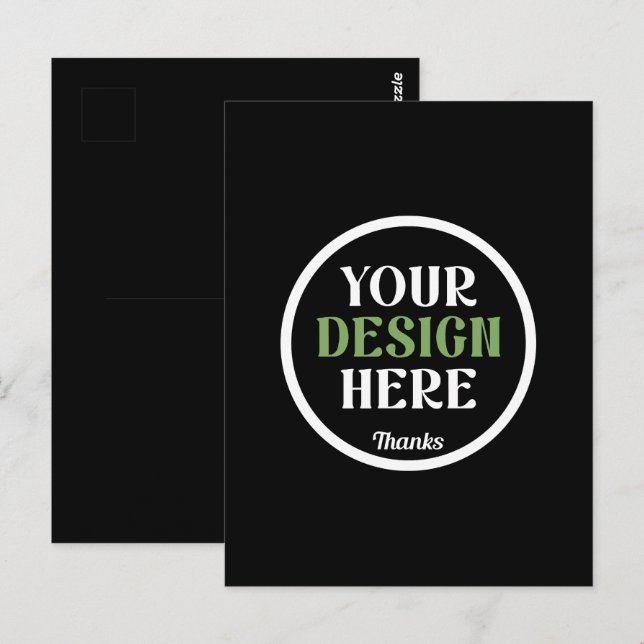 custom, unique, sleek & minimalist hershey®'s kiss postcard (Front/Back)