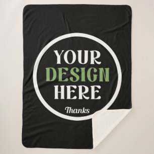 custom, unique, sleek & minimalist hershey®'s kiss sherpa blanket
