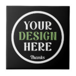 custom, unique, sleek & minimalist hershey®'s kiss tile<br><div class="desc">This design is accessible to all. Feel free to customize the logo,  images,  text,  and colours according to your preferences. Thank you very much.</div>