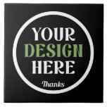 custom, unique, sleek & minimalist hershey®'s kiss tile<br><div class="desc">This design is accessible to all. Feel free to customize the logo,  images,  text,  and colours according to your preferences. Thank you very much.</div>