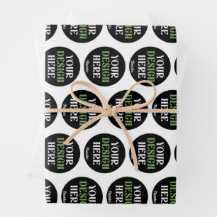 custom, unique, sleek & minimalist hershey®'s kiss wrapping paper sheet