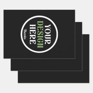 custom, unique, sleek & minimalist hershey®'s kiss wrapping paper sheet