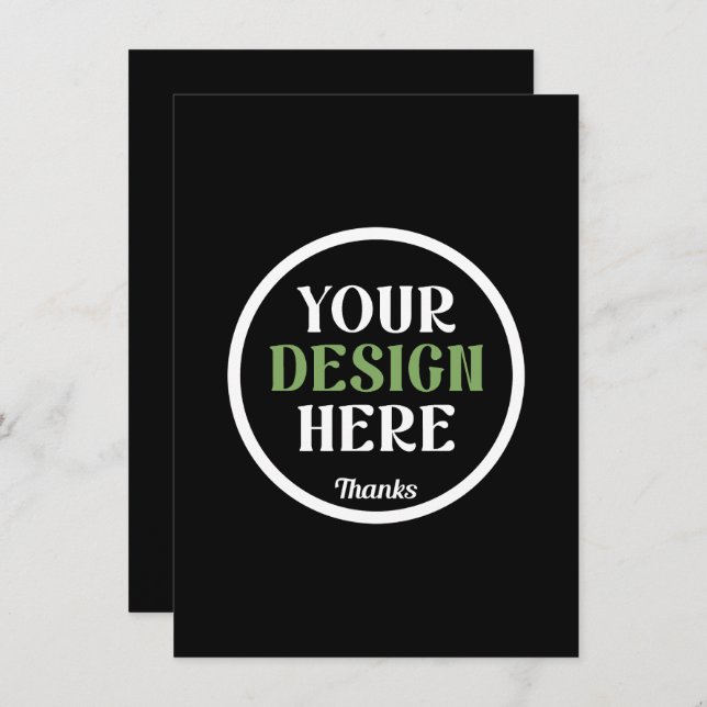 custom, unique, sleek & minimalist invitation (Front/Back)