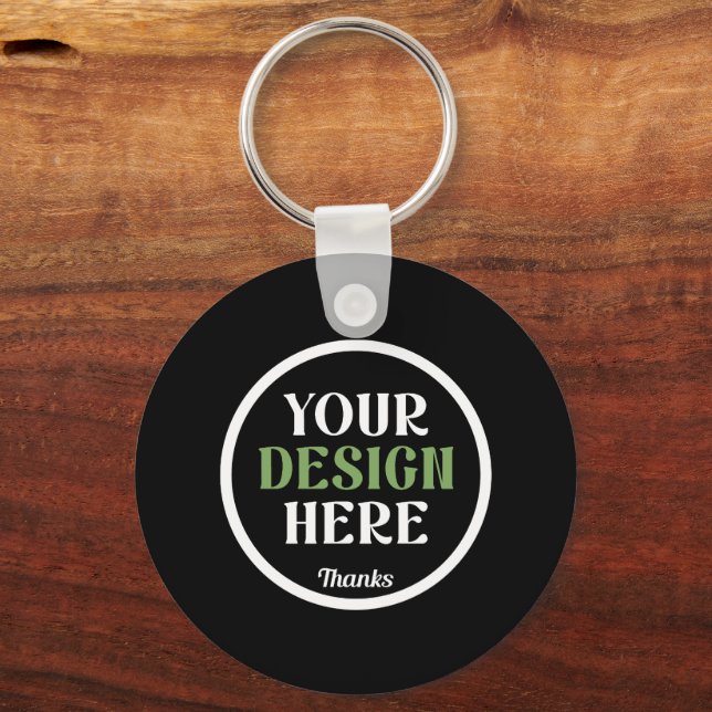 custom, unique, sleek & minimalist  keychain (Front)