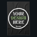 custom, unique, sleek & minimalist kitchen towel<br><div class="desc">This design is accessible to all. Feel free to customize the logo,  images,  text,  and colours according to your preferences. Thank you very much.</div>