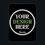 custom, unique, sleek & minimalist magnet<br><div class="desc">This design is accessible to all. Feel free to customize the logo,  images,  text,  and colours according to your preferences. Thank you very much.</div>