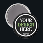 custom, unique, sleek & minimalist magnet<br><div class="desc">This design is accessible to all. Feel free to customize the logo,  images,  text,  and colours according to your preferences. Thank you very much.</div>