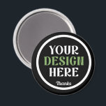 custom, unique, sleek & minimalist magnet<br><div class="desc">This design is accessible to all. Feel free to customize the logo,  images,  text,  and colours according to your preferences. Thank you very much.</div>