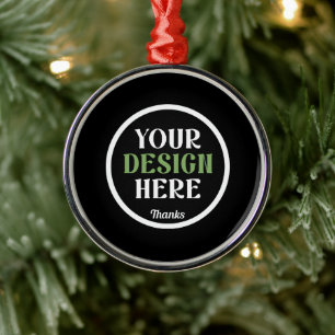 custom, unique, sleek & minimalist metal ornament