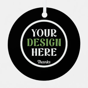 custom, unique, sleek & minimalist metal ornament