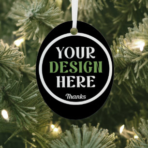 custom, unique, sleek & minimalist metal ornament