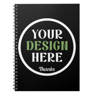 custom, unique, sleek & minimalist notebook