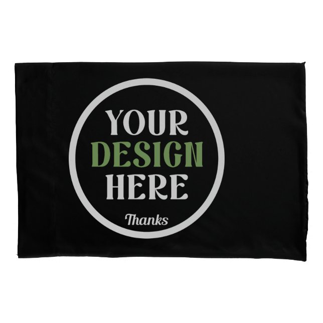 custom, unique, sleek & minimalist pillowcase (Front)