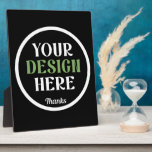 custom, unique, sleek & minimalist plaque<br><div class="desc">This design is accessible to all. Feel free to customize the logo,  images,  text,  and colours according to your preferences. Thank you very much.</div>