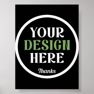 custom, unique, sleek & minimalist poster