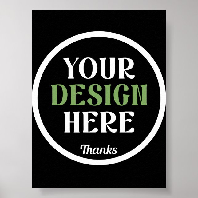custom, unique, sleek & minimalist poster (Front)
