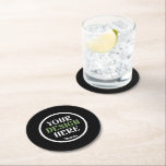 custom, unique, sleek & minimalist round paper coaster<br><div class="desc">This design is accessible to all. Feel free to customize the logo,  images,  text,  and colours according to your preferences. Thank you very much.</div>