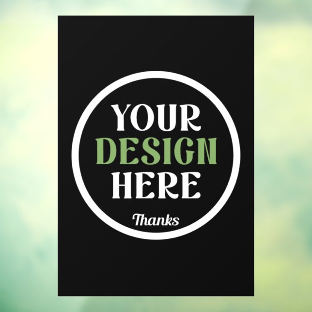 custom, unique, sleek & minimalist window cling (Sheet 3)