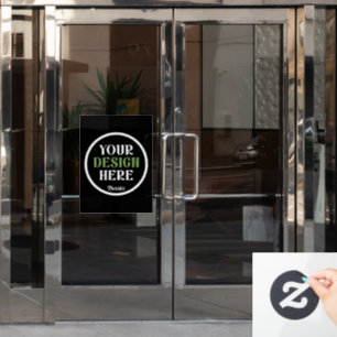 custom, unique, sleek & minimalist window cling