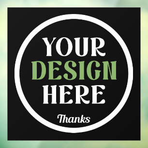 custom, unique, sleek & minimalist window cling