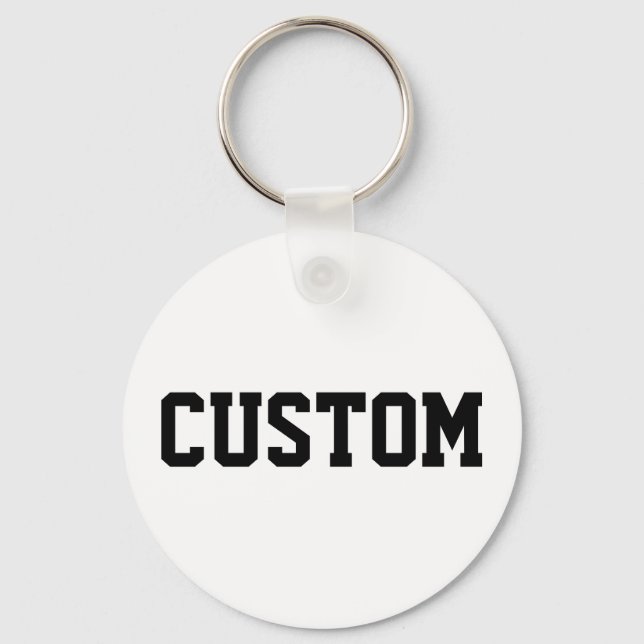 Custom University College Letter Dad Gift for him Keychain (Front)
