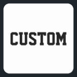 Custom University College Letter Dad Gift for him Square Sticker<br><div class="desc">Personalized daddy golf lover sport,  customized stag do night Christmas,  her personalised present from wife,  varsity father's day customizable groom,  birthday bachelor party golfer merch,  father in law tournament favor,  groom best man groomsman usher,  daughter son mom mother mum,  quote saying granddaughter aunt uncle,  grandson niece nephew husband boyfriend</div>