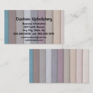 Custom Upholstery Boat  Business Card