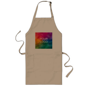 Custom Upload Add Image Business Logo Photo Long Apron