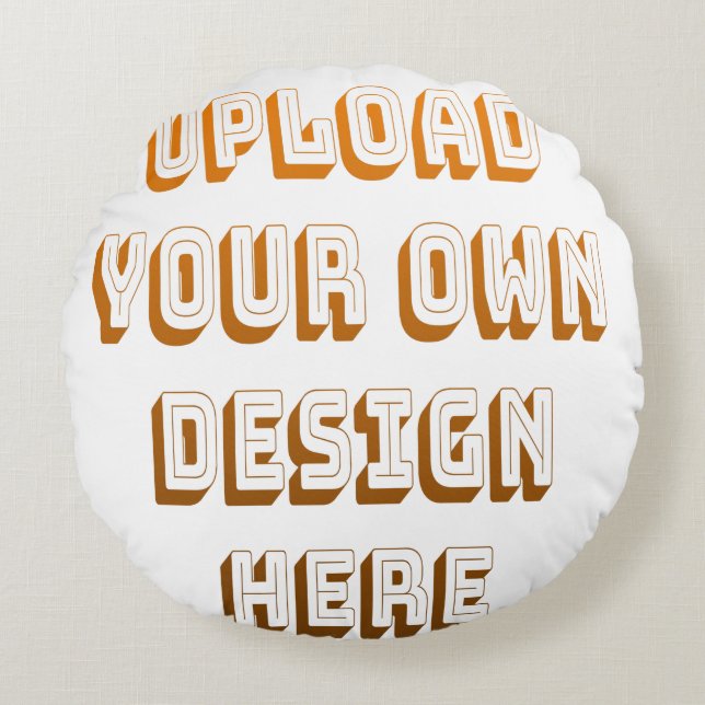 Custom Upload Design Product Round Pillow (Front)
