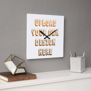 Custom Upload Design Product Square Wall Clock