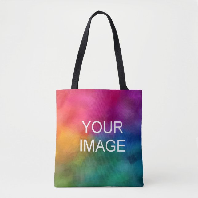 Custom Upload Your Photo Image Design Template Tote Bag (Front)