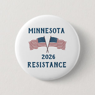 Custom USA Flag Resistance 2 Inch Round Button