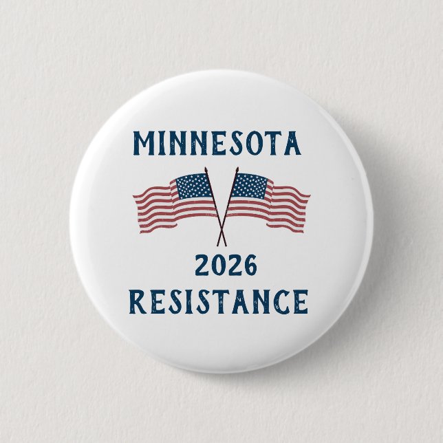 Custom USA Flag Resistance  2 Inch Round Button (Front)