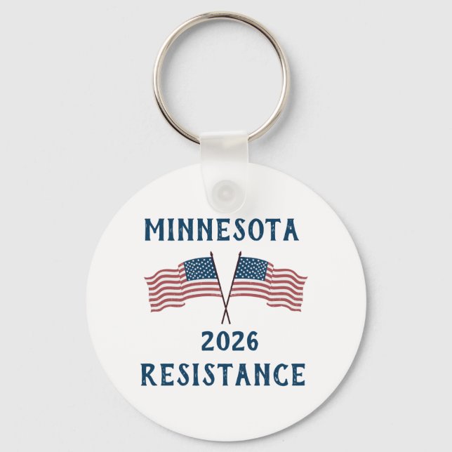 Custom USA Flag Resistance  Keychain (Front)