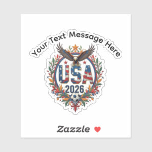 Custom USA National Soccer Bald Eagle Logo