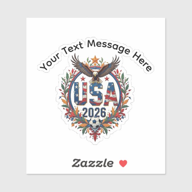 Custom USA National Soccer Bald Eagle Logo (Sheet)
