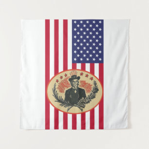 Custom USA President Flag Tapestry
