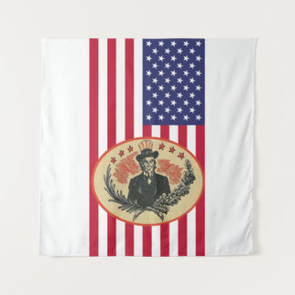 Custom USA President Flag Tapestry
