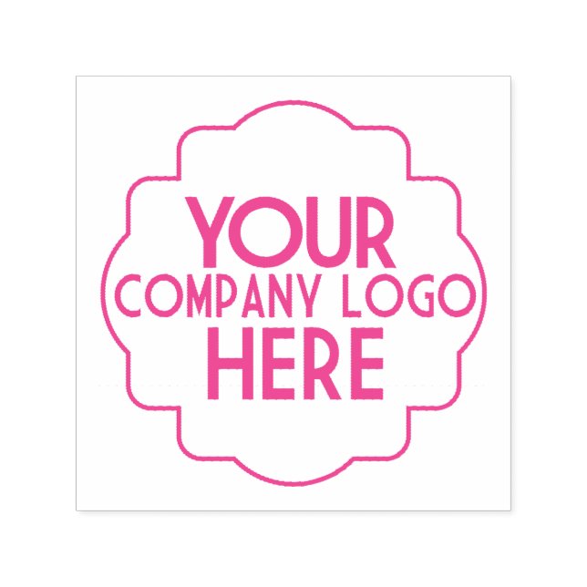 Custom Use Your Own Company Logo Modern Self-inking Stamp (Design)