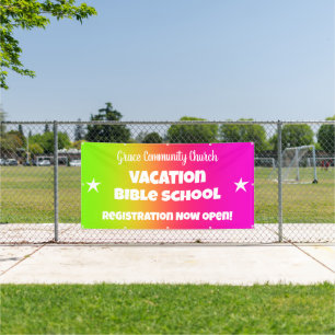 Custom Vacation Bible School Banner