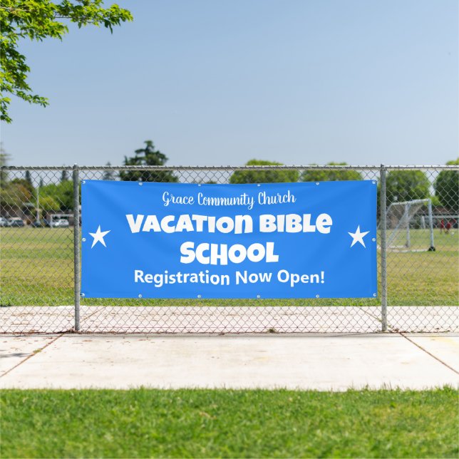 Custom Vacation Bible School Banner (Insitu)