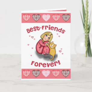 Custom Valentine's Day Cat Lover's Greeting Card
