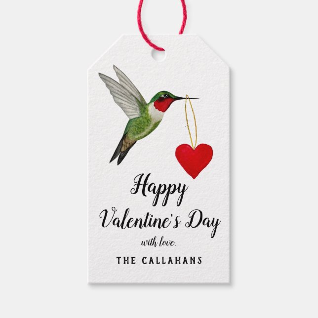 Custom Valentine's Day Gift Tags (Front)