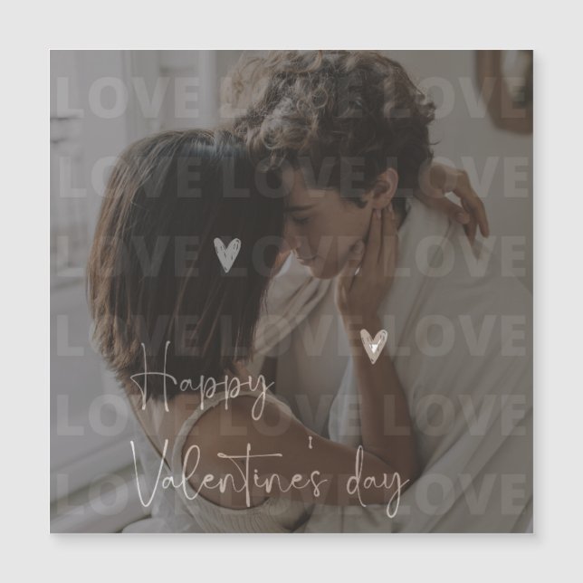 Custom Valentine's Day Romantic Couple Photo  (Front)