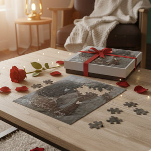 Custom Valentine's Day Romantic Couple Photo  Jigsaw Puzzle
