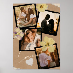 Custom Valentine's Day Romantic Couple Photo  Poster