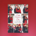 Custom Valentine's Day Romantic Photo Magnet Card<br><div class="desc">This beautiful Happy Valentine's Day magnet card has bold red script in the centre and your names surrounded by 8 romantic couple photos around the border. Select the sweetest photographs of your relationship to make a sweet photograph collage for your boyfriend, girlfriend, wife, husband, or partner. A wonderful personalized Valentine...</div>