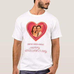 Custom Valentine's Day T-Shirt – Elegant Heart & C