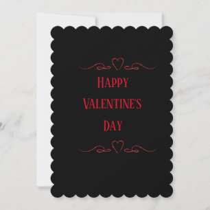 Custom Valentine's Modern Minimalist Trendy Chic  Holiday Card