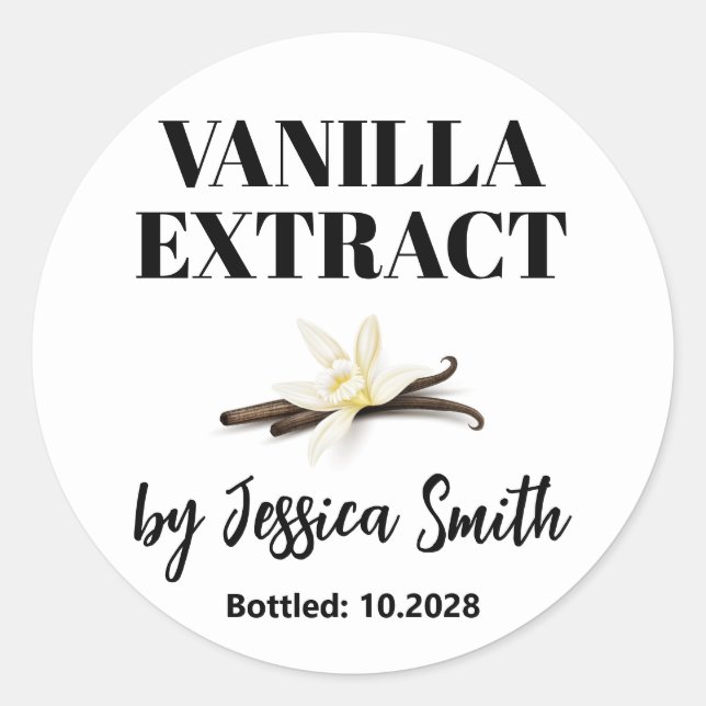 Custom Vanilla Extract Label (Front)